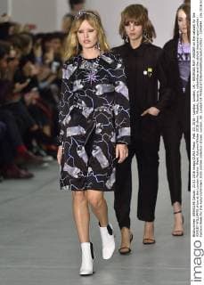 Feb. 23, 2016 - London, London, UK - GEORGIA MAY JAGGER on the catwalk for the ASHLEY WILLIAMS show at the London Fashion Week Autumn Winter 2016 show. Models, buyers, celebrities and the stylish descend upon London Fashion Week for the Autumn Winters 2016 clothes collection shows. London, UK. London UK  - ZUMAl94_