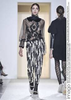 Milan Woman s Fashion Week Fall Winter 2016 2017 Milan Fashion Week, Autumn Winter 2016 2017. Blugirl FASHION SHOW. Pictured: MODEL  RiccardoxGiordano fotosicki