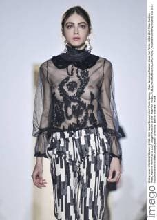 Milan Woman s Fashion Week Fall Winter 2016 2017 Milan Fashion Week, Autumn Winter 2016 2017. Blugirl FASHION SHOW. Pictured: MODEL  RiccardoxGiordano fotosicki