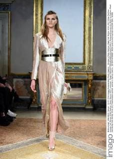 Woman s Milan Fashion Week Fall Winter 2016 2017 Milan Fashion woman Fall Winter 2016 Fashion Show Genny 2017. pictured: Model  SimonaxChioccia