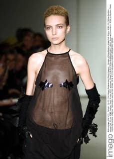 Woman s Milan Fashion Week Fall Winter 2016 2017 Milan Fashion woman Fall Winter 2016 Fashion Show Grinko 2017. pictured: Model  SimonaxChioccia