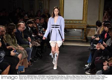 Woman s Milan Fashion Week Fall Winter 2016 2017 Milan Fashion woman Fall Winter 2016 Fashion Show 2017. Francesco Scognamiglio Pictured  SimonaxChioccia