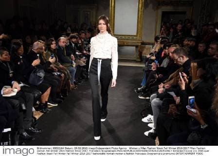 Woman s Milan Fashion Week Fall Winter 2016 2017 Milan Fashion woman Fall Winter 2016 Fashion Show 2017. Francesco Scognamiglio Pictured  SimonaxChioccia