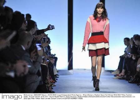 Milan Woman s Fashion Week Fall Winter 2016 2017 Milan Fashion Week, Autumn Winter 2016 2017. Fausto Puglisi Fashion Show Pictured: Model  RiccardoxGiordano fotosicki