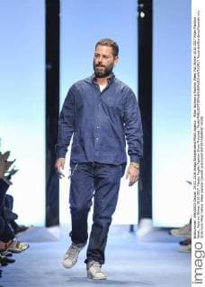 Milan Woman s Fashion Week Fall Winter 2016 2017 Milan Fashion Week, Autumn Winter 2016 2017. Fausto Puglisi Fashion Show Pictured: Model  RiccardoxGiordano fotosicki