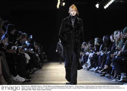 Milan Woman s Fashion Week Fall Winter 2016 2017 Milan Fashion Week, Autumn Winter 2016 2017. Costume National Fashionshow Pictured: model  RiccardoxGiordano fotosicki