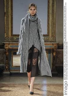 Milan Woman s Fashion Week Fall Winter 2016 2017 Milan Fashion Week, Autumn Winter 2016 2017 .les Copains fashionshow Pictured: Model  RiccardoxGiordano fotosicki