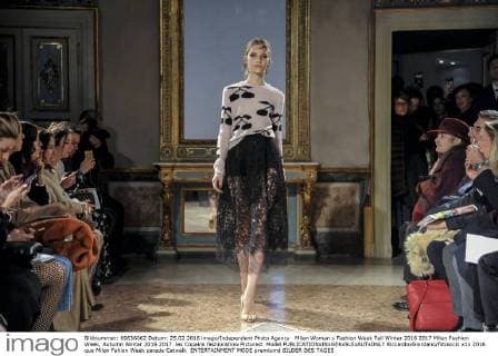 Milan Woman s Fashion Week Fall Winter 2016 2017 Milan Fashion Week, Autumn Winter 2016 2017 .les Copains fashionshow Pictured: Model  RiccardoxGiordano fotosicki