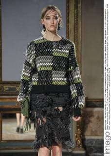 Milan Woman s Fashion Week Fall Winter 2016 2017 Milan Fashion Week, Autumn Winter 2016 2017 .les Copains fashionshow Pictured: Model  RiccardoxGiordano fotosicki