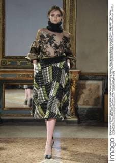 Milan Woman s Fashion Week Fall Winter 2016 2017 Milan Fashion Week, Autumn Winter 2016 2017 .les Copains fashionshow Pictured: Model  RiccardoxGiordano fotosicki
