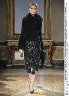 Milan Woman s Fashion Week Fall Winter 2016 2017 Milan Fashion Week, Autumn Winter 2016 2017 .les Copains fashionshow Pictured: Model  RiccardoxGiordano fotosicki