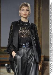Milan Woman s Fashion Week Fall Winter 2016 2017 Milan Fashion Week, Autumn Winter 2016 2017 .les Copains fashionshow Pictured: Model  RiccardoxGiordano fotosicki