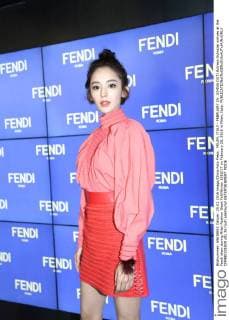 MILAN, ITALY - FEBRUARY 25: (CHINA OUT) Actress Gulnazar arrives at the Fendi show during Milan Fashion Week Fall Winter 2016 17 on February 25, 2016 in Milan, Italy.  CFP480191829