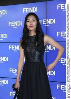 MILAN, ITALY - FEBRUARY 25: (CHINA OUT) Model Liu Wen arrives at the Fendi show during Milan Fashion Week Fall Winter 2016 17 on February 25, 2016 in Milan, Italy.  CFP480191837