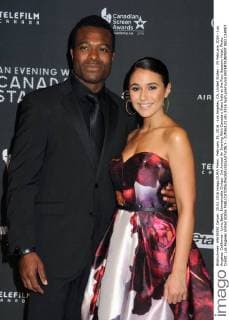 February 25, 2016 - Los Angeles, CA, United States - 25 February 2016 - Los Angeles, California - Lyriq Bent, Emmanuelle Chriqui. 3rd Annual An Evening With Canada s Stars held at the Four Seasons Hotel. Photo Credit: Los Angeles United States - ZUMAs123