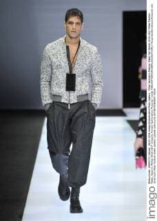 Milan Woman s Fashion Week Fall Winter 2016 2017 Milan Fashion Week, Autumn Winter 2016 2017. Emporio Armani fashionshow Pictured: model  RiccardoxGiordanox xfotosicki