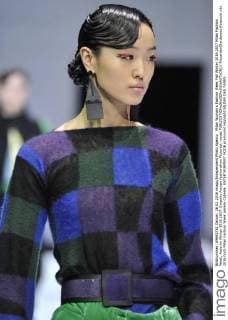 Milan Woman s Fashion Week Fall Winter 2016 2017 Milan Fashion Week, Autumn Winter 2016 2017. Emporio Armani fashionshow Pictured: model  RiccardoxGiordanox xfotosicki