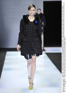Milan Woman s Fashion Week Fall Winter 2016 2017 Milan Fashion Week, Autumn Winter 2016 2017. Emporio Armani fashionshow Pictured: model  RiccardoxGiordanox xfotosicki
