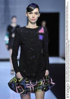 Milan Woman s Fashion Week Fall Winter 2016 2017 Milan Fashion Week, Autumn Winter 2016 2017. Emporio Armani fashionshow Pictured: model  RiccardoxGiordanox xfotosicki
