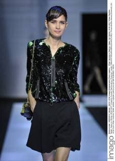 Milan Woman s Fashion Week Fall Winter 2016 2017 Milan Fashion Week, Autumn Winter 2016 2017. Emporio Armani fashionshow Pictured: model  RiccardoxGiordanox xfotosicki