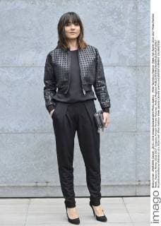 Milan Woman s Fashion Week Fall Winter 2016 2017 Milan Fashion Week, Autumn Winter 2016 2017. Emporio Armani Arrivals Pictured: Ambra Angiolini  RiccardoxGiordanox xfotosicki