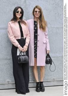 Milan Woman s Fashion Week Fall Winter 2016 2017 Milan Fashion Week, Autumn Winter 2016 2017. Emporio Armani Arrivals Pictured: Valentina Swap Virginia Galateri di Genola  RiccardoxGiordanox xfotosicki