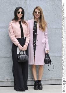 Milan Woman s Fashion Week Fall Winter 2016 2017 Milan Fashion Week, Autumn Winter 2016 2017. Emporio Armani Arrivals Pictured: Valentina Swap Virginia Galateri di Genola  RiccardoxGiordanox xfotosicki
