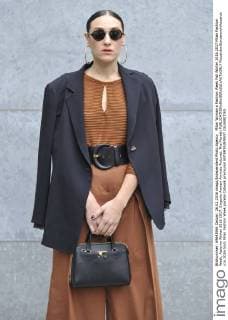 Milan Woman s Fashion Week Fall Winter 2016 2017 Milan Fashion Week, Autumn Winter 2016 2017. Emporio Armani Arrivals Pictured: Mia Moretti  RiccardoxGiordanox xfotosicki