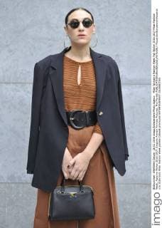 Milan Woman s Fashion Week Fall Winter 2016 2017 Milan Fashion Week, Autumn Winter 2016 2017. Emporio Armani Arrivals Pictured: Mia Moretti  RiccardoxGiordanox xfotosicki