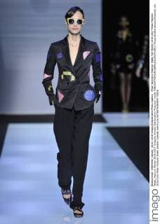 Milan Woman s Fashion Week Fall Winter 2016 2017 Milan Fashion Week, Autumn Winter 2016 2017. Emporio Armani fashionshow Pictured: model  RiccardoxGiordanox xfotosicki
