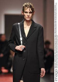 Milan Woman s Fashion Week Fall Winter 2016 2017 Milan Fashion Week, Autumn Winter 2016 2017. Iceberg fashionshow Pictured: Model  RiccardoxGiordanox xfotosicki