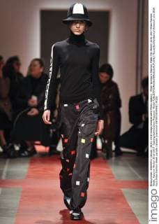 Milan Woman s Fashion Week Fall Winter 2016 2017 Milan Fashion Week, Autumn Winter 2016 2017. Iceberg fashionshow Pictured: Model  RiccardoxGiordanox xfotosicki