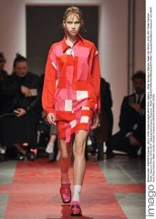 Milan Woman s Fashion Week Fall Winter 2016 2017 Milan Fashion Week, Autumn Winter 2016 2017. Iceberg fashionshow Pictured: Model  RiccardoxGiordanox xfotosicki