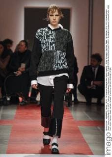 Milan Woman s Fashion Week Fall Winter 2016 2017 Milan Fashion Week, Autumn Winter 2016 2017. Iceberg fashionshow Pictured: Model  RiccardoxGiordanox xfotosicki