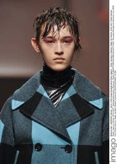 Milan Woman s Fashion Week Fall Winter 2016 2017 Milan Fashion Week, Autumn Winter 2016 2017. Iceberg fashionshow Pictured: Model  RiccardoxGiordanox xfotosicki