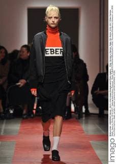 Milan Woman s Fashion Week Fall Winter 2016 2017 Milan Fashion Week, Autumn Winter 2016 2017. Iceberg fashionshow Pictured: Model  RiccardoxGiordanox xfotosicki