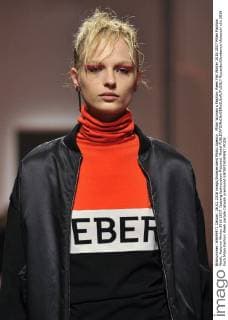 Milan Woman s Fashion Week Fall Winter 2016 2017 Milan Fashion Week, Autumn Winter 2016 2017. Iceberg fashionshow Pictured: Model  RiccardoxGiordanox xfotosicki
