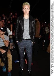 Woman s Milan Fashion Week Fall Winter 2016 2017 Milan Fashion Week, Autumn Winter 2016 2017. Elisabetta Franchi frontrow Pictured Lucky Blue Smith  SimonaxChioccia