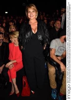 Woman s Milan Fashion Week Fall Winter 2016 2017 Milan Fashion Week, Autumn Winter 2016 2017. Elisabetta Franchi frontrow Pictured Simona Ventura  SimonaxChioccia