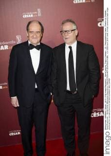 Pierre Lescure, Thierry Fremaux - 41. Preisverleihung Cesar, Theatre du Chatelet, Paris Frankreich - 26 02 2016 JBAutissier Panoramic 