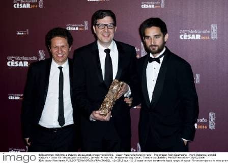 Cesar Preisverleihung in Paris - Preisträger Aton Soumache - Mark Osborne, Dimitri Rassam - Cesar für besten Animationsfilm, Le Petit Prince - 41. Preisverleihung Cesar, Theatre du Chatelet, Paris Frankreich - 26 02 2016 JBAutissier Panoramic 