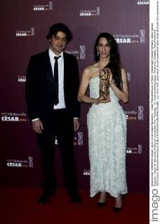 Cesar Preisverleihung in Paris - Preisträger Charles Gillibert, Deniz Gamze Erguven - Cesar für das beste Drehbuch und besten Film, Mustang - 41. Preisverleihung Cesar, Theatre du Chatelet, Paris Frankreich - 26 02 2016 JBAutissier Panoramic 