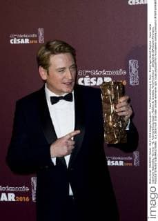 Cesar Preisverleihung in Paris - Preisträger Benoit Magimel - Cesar beste männliche Nebenrolle, Hermine - 41. Preisverleihung Cesar, Theatre du Chatelet, Paris Frankreich - 26 02 2016 JBAutissier Panoramic 