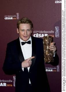 Cesar Preisverleihung in Paris - Preisträger Benoit Magimel - Cesar beste männliche Nebenrolle, Hermine - 41. Preisverleihung Cesar, Theatre du Chatelet, Paris Frankreich - 26 02 2016 JBAutissier Panoramic 