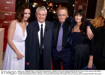 205236 Arnal-De Rosa Starface 2016-02-26 Paris France 41ème cérémonie des CESAR: Arrivées dans le hall du théâtre du Châtelet. Lambert, Christophe; Lelouch, Claude; Zylberstein, Elsa; Perrin, Valérie  Copyright: xArnal-DexRosax xStarfacex STAR_205236_005