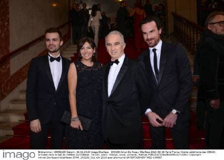 205236 Arnal-De Rosa Starface 2016-02-26 Paris France 41ème cérémonie des CESAR: Arrivées dans le hall du théâtre du Châtelet. Terzian, Alain; Hidalgo, Anne; Vicherat, Mathias  Copyright: xArnal-DexRosax xStarfacex STAR_205236_011