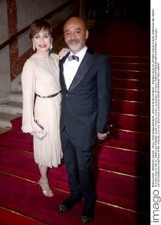 205236 Arnal-De Rosa Starface 2016-02-26 Paris France 41ème cérémonie des CESAR: Arrivées dans le hall du théâtre du Châtelet. Scott-Thomas, Kristin; Louboutin, Christian  Copyright: xArnal-DexRosax xStarfacex STAR_205236_015