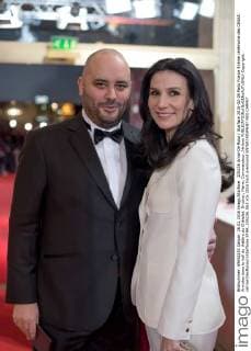 205236 Arnal-De Rosa Starface 2016-02-26 Paris France 41ème cérémonie des CESAR: Arrivées dans le hall du théâtre du Châtelet. Drucker, Marie; Commandeur, Jérôme  Copyright: xArnal-DexRosax xStarfacex STAR_205236_062