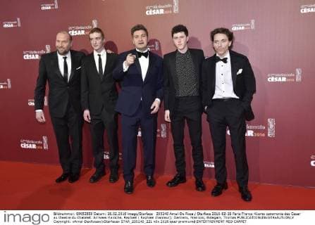 205240 Arnal-De Rosa Starface 2016-02-26 Paris France 41eme ceremonie des Cesar au theatre du Chatelet. Arrivees Haroche, Raphaël ( Raphael chanteur); Damiens, Francois; Bidegain, Thomas  Copyright: xArnal-DexRosax xStarfacex STAR_205240_221