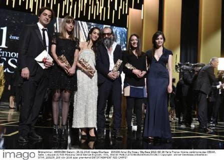 205239 Arnal-De Rosa Starface 2016-02-26 Paris France 41ème cérémonie des CESAR. Salle. L équipe du film Mustang Deniz Gamze Ergüven; Ellis, Warren  Copyright: xArnal-DexRosax xStarfacex STAR_205239_208